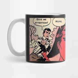 Give Me Attention Vintage Comics Mug